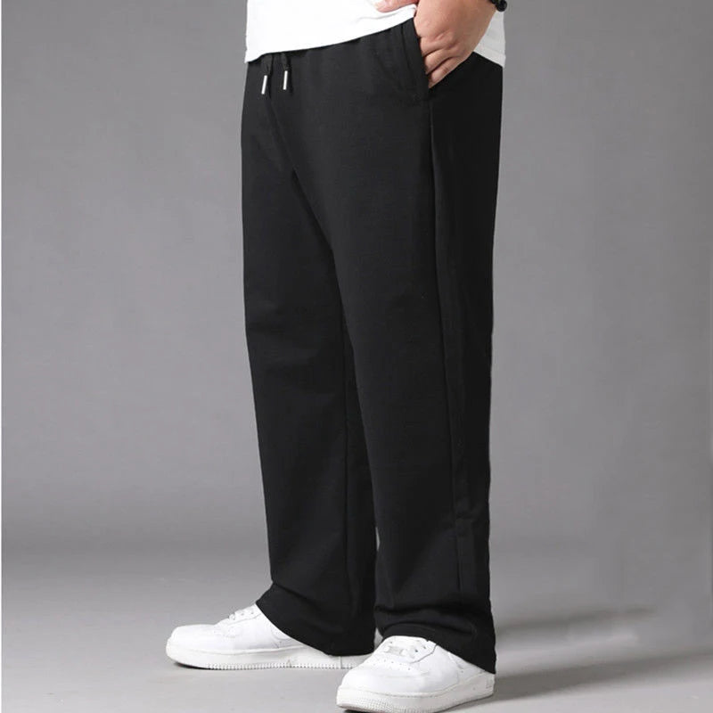 Pantalon de Jogging Homme Grande Taille – Coupe Droite ou Resserrée aux Chevilles