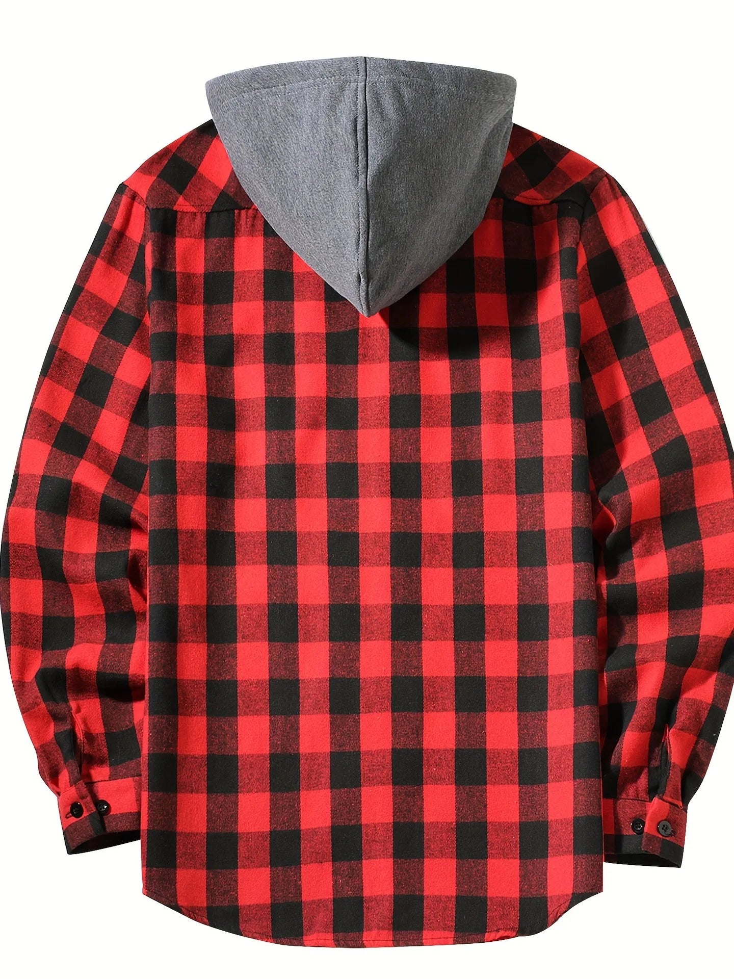Surchemise Homme Grande Taille – Capuche, Fermeture Boutons